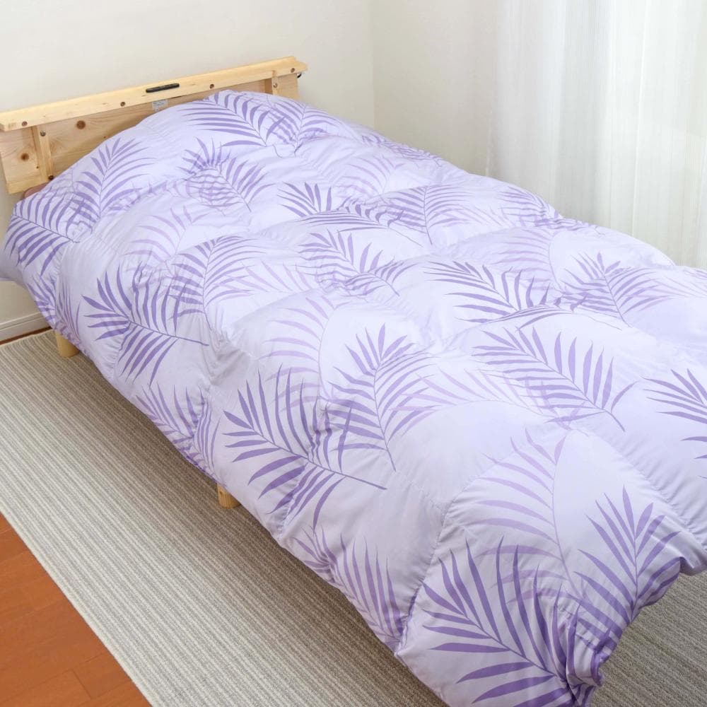 マイクロフラッフィー 掛けふとんホットプラス［ダブル］ラベンダー／テイジン