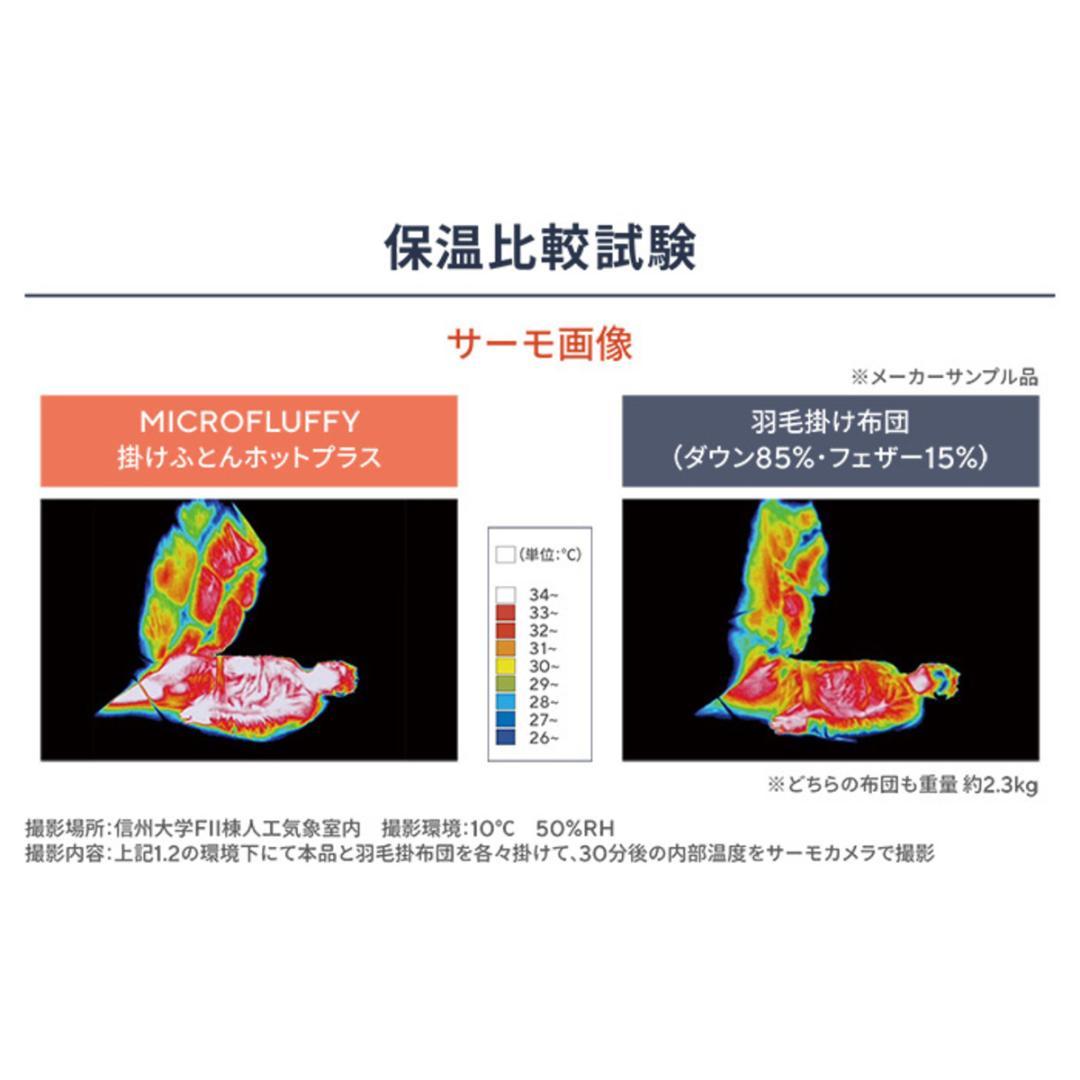 マイクロフラッフィー 掛けふとんホットプラス［ダブル］ラベンダー／テイジン