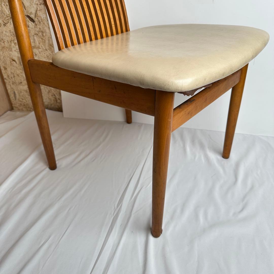 国産 葭原基 飛騨産業 ブナ無垢材 食堂椅子 ダイニングチェア 和モダン