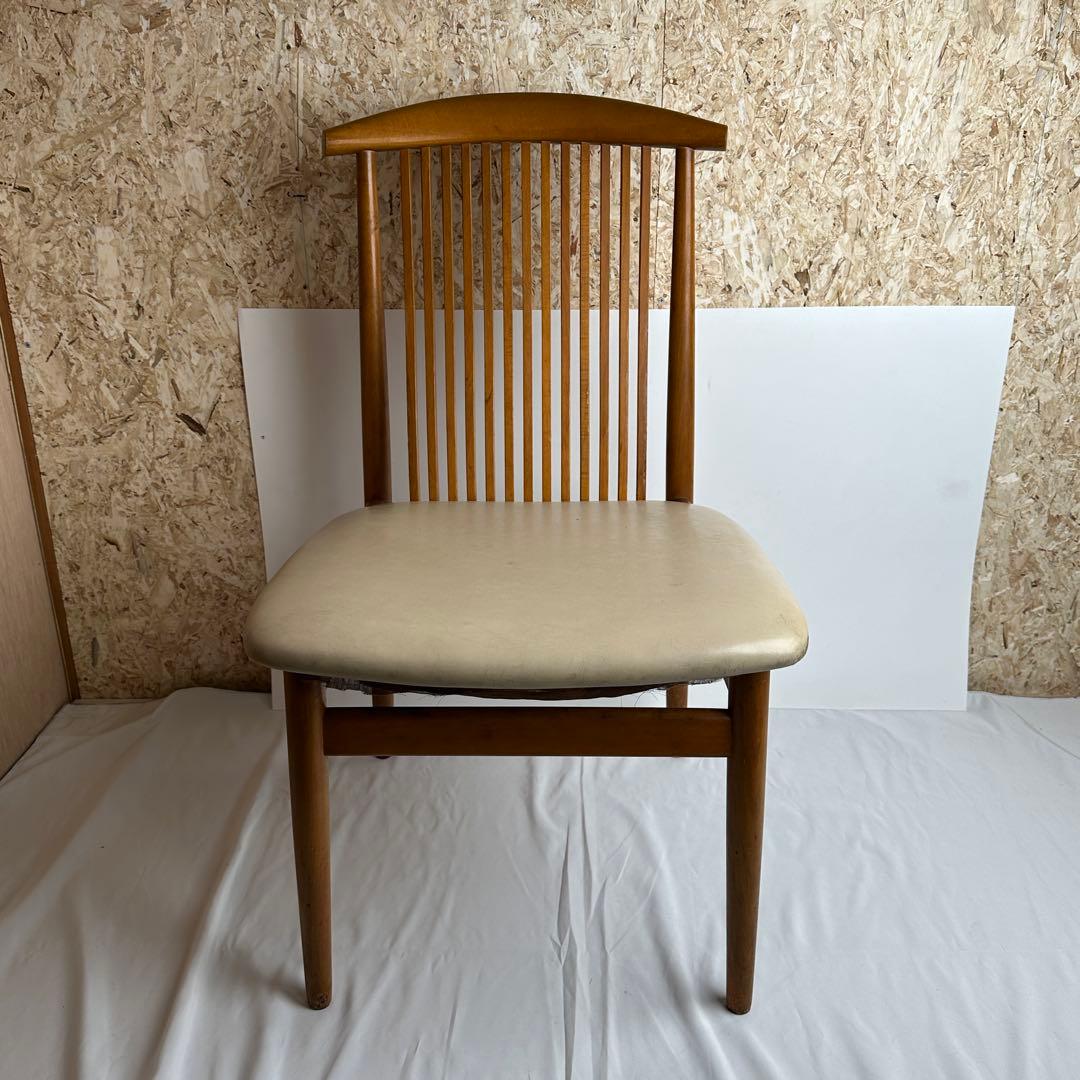 国産 葭原基 飛騨産業 ブナ無垢材 食堂椅子 ダイニングチェア 和モダン