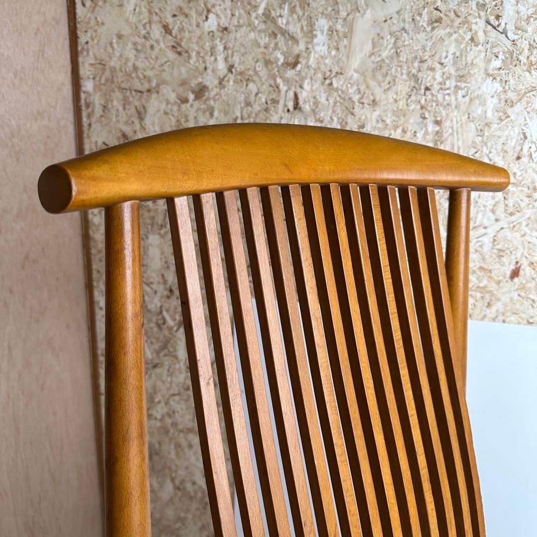 国産 葭原基 飛騨産業 ブナ無垢材 食堂椅子 ダイニングチェア 和モダン