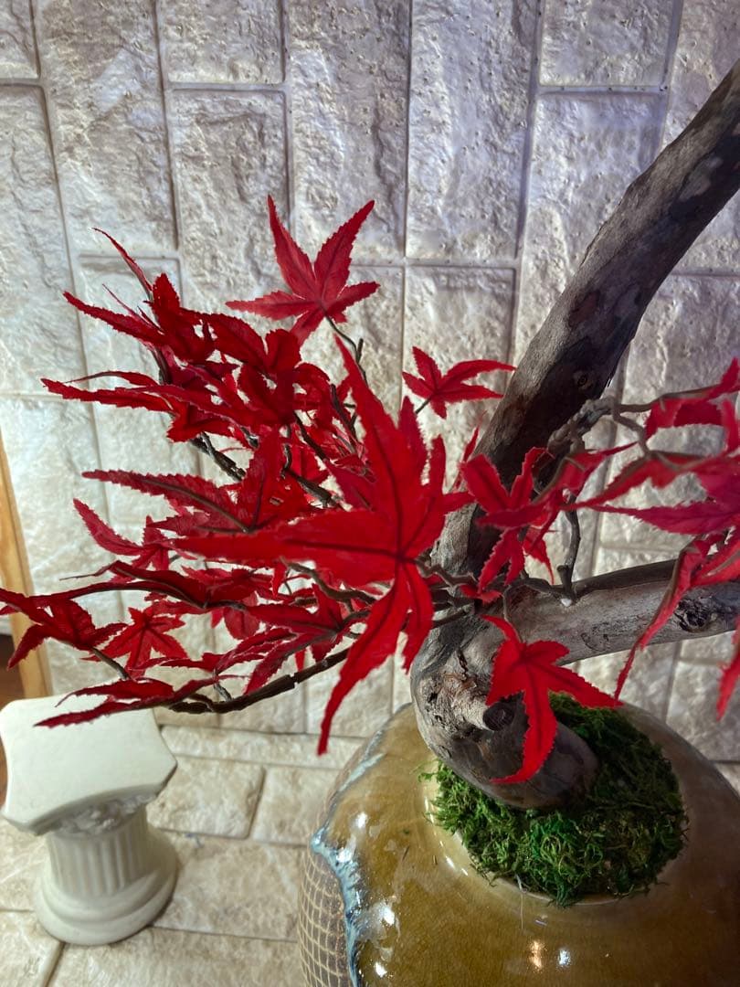 光触媒　人工観葉植物　ウォールグリーン　フェイクグリーン　もみじ5340