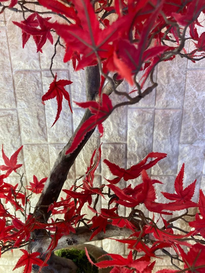 光触媒　人工観葉植物　ウォールグリーン　フェイクグリーン　もみじ5340