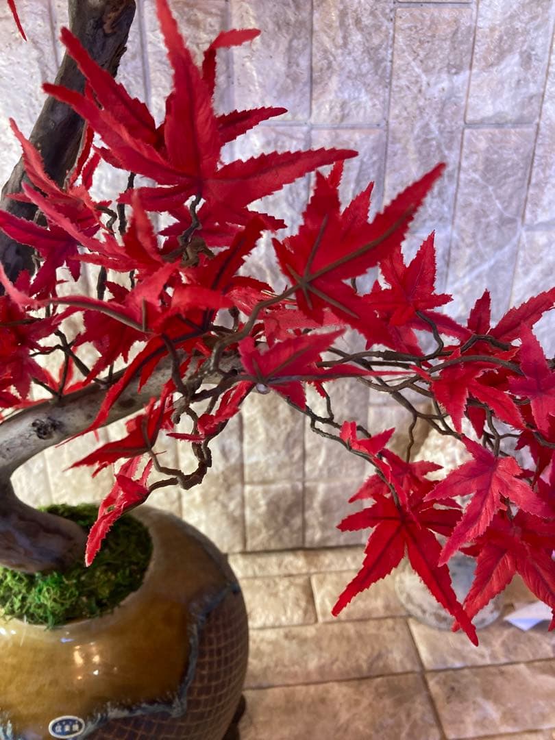 光触媒　人工観葉植物　ウォールグリーン　フェイクグリーン　もみじ5340