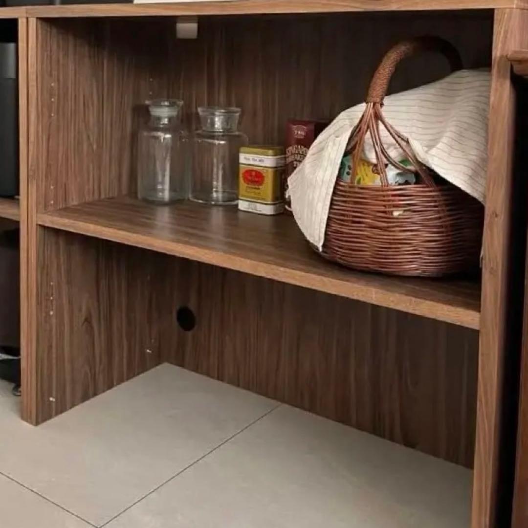 【いなり様ご購入】無印 木製シェルフ収納棚 ウォールナット