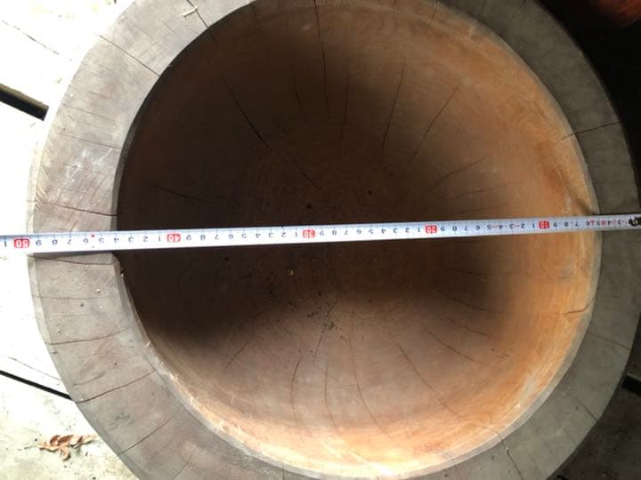 餅つき　臼　欅