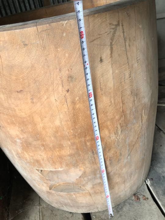 餅つき　臼　欅