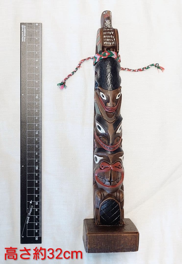 トーテムポール 鷲＆ビーバー BOMA 社製 手塗り★レア★