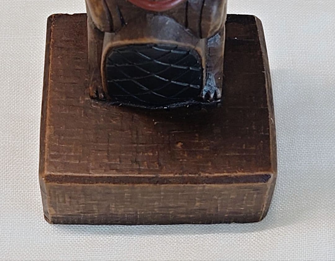 トーテムポール 鷲＆ビーバー BOMA 社製 手塗り★レア★