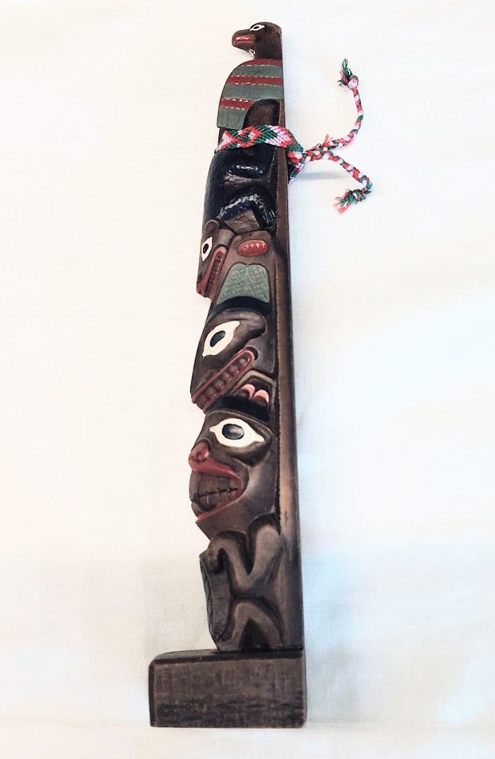 トーテムポール 鷲＆ビーバー BOMA 社製 手塗り★レア★