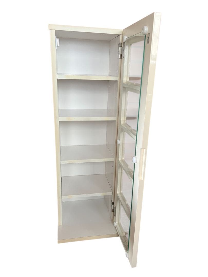 山善 CD収納タワー ゲーム収納 チェスト ホワイト