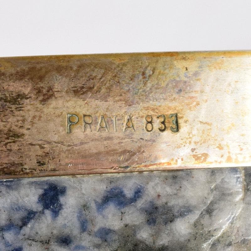 パワーストーン ソーダライト PRATA833刻印 銀装飾 水盤 V R8529