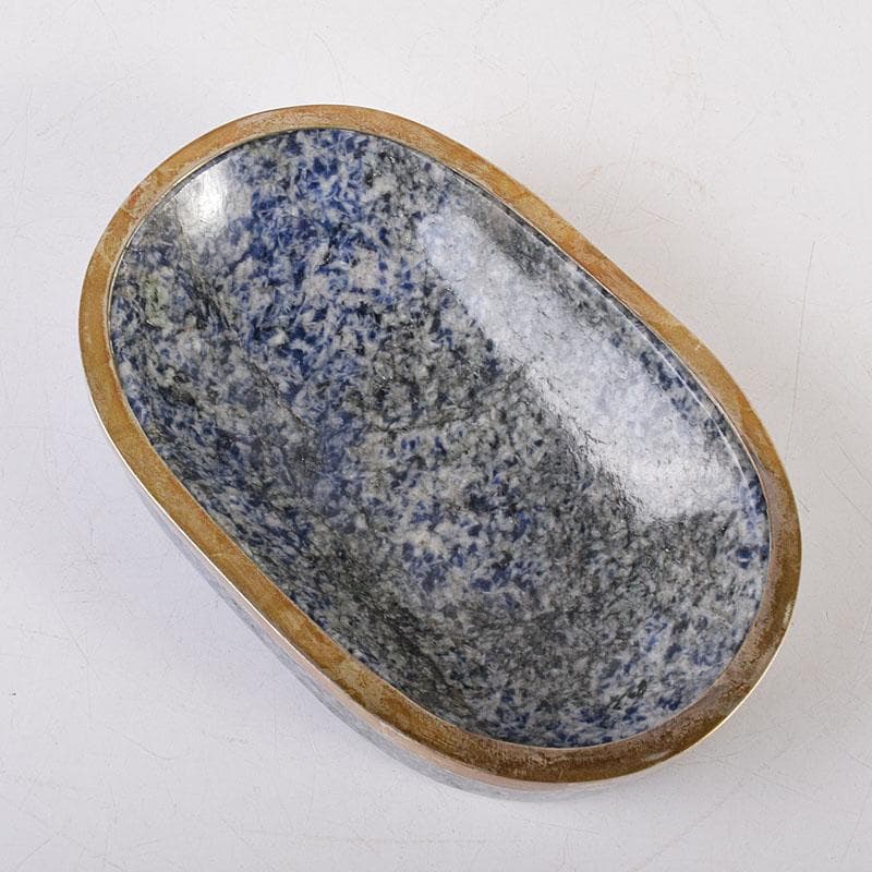 パワーストーン ソーダライト PRATA833刻印 銀装飾 水盤 V R8529