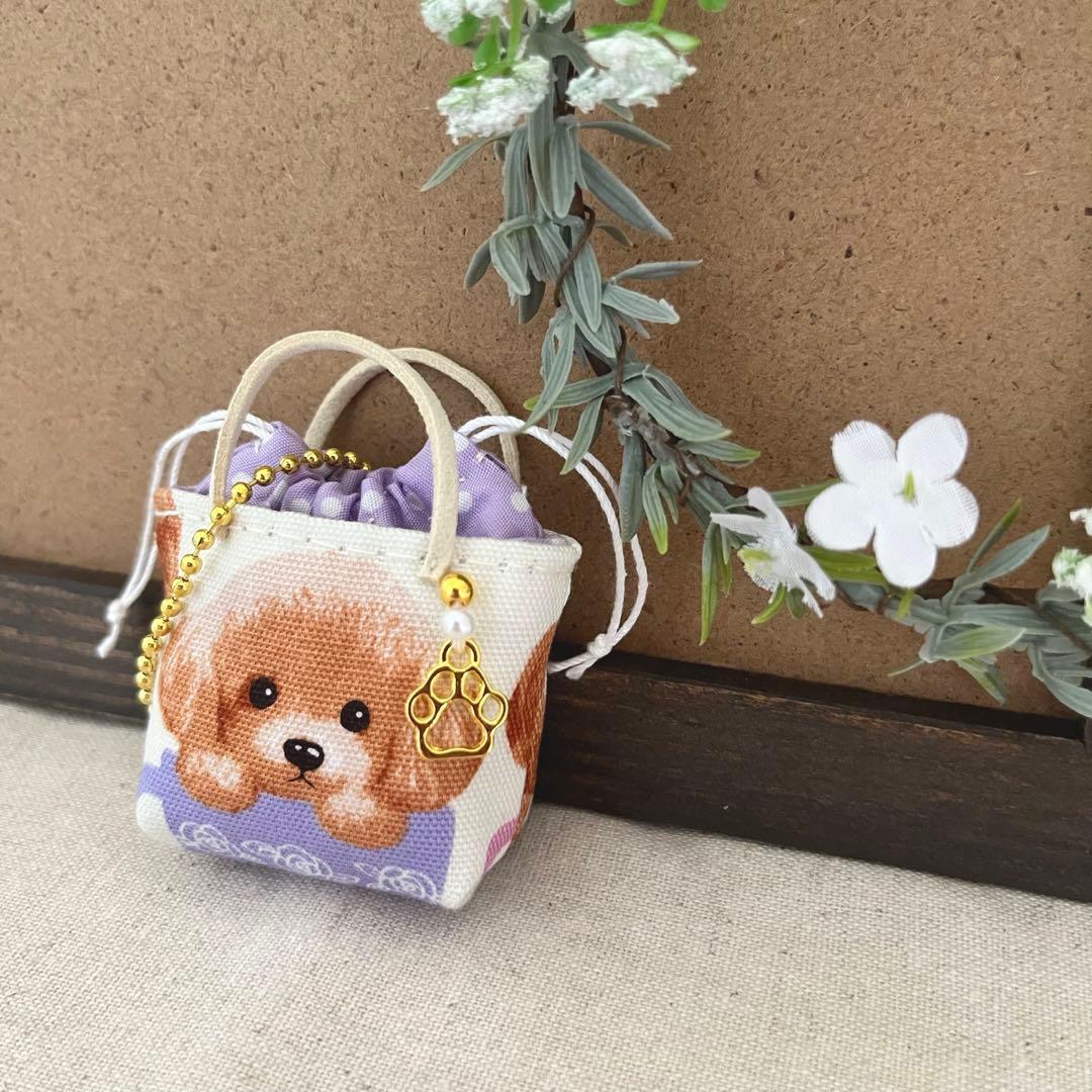 2408-13 ミニチュア巾着トートサシェ 香り袋　SOLD→ご注文承ります♡