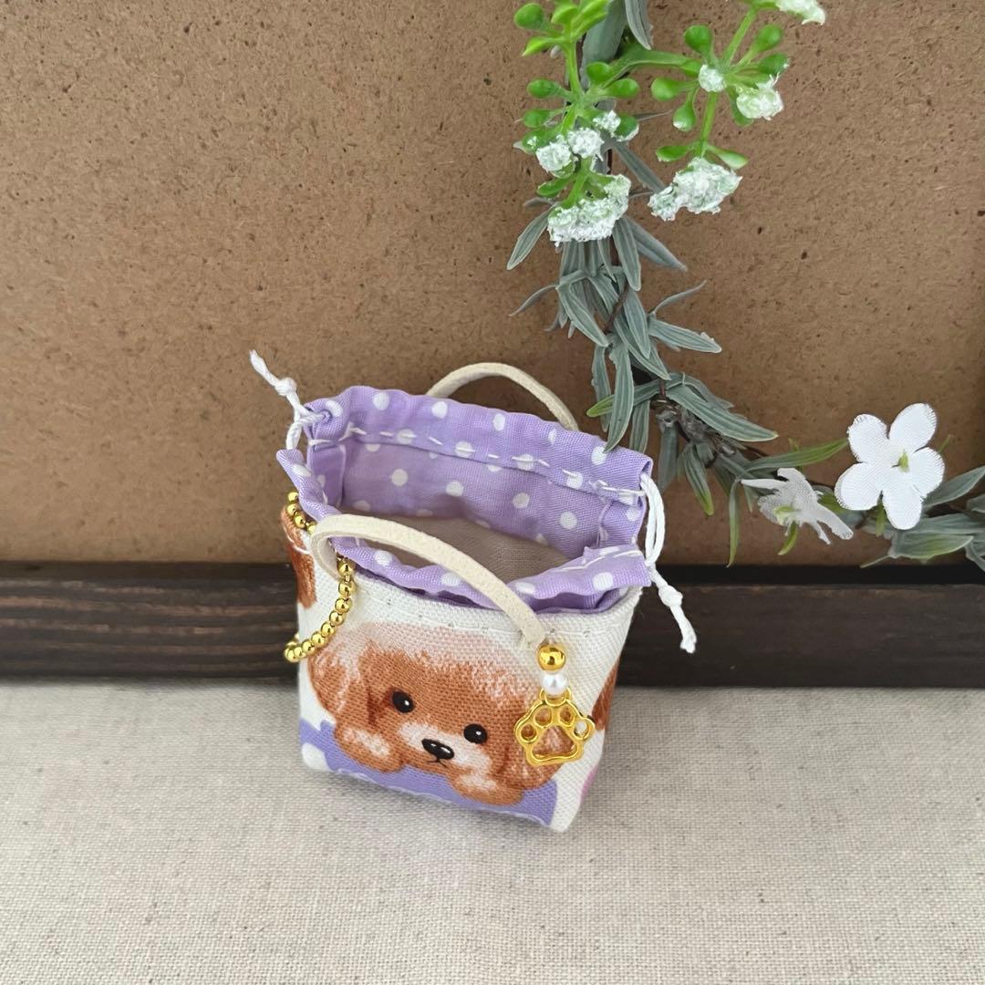 2408-13 ミニチュア巾着トートサシェ 香り袋　SOLD→ご注文承ります♡