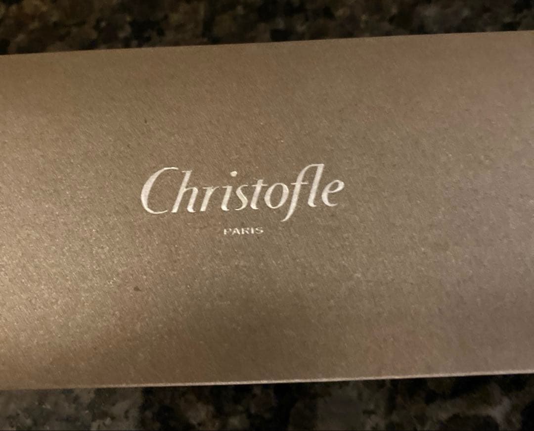 クリストフル　夫婦箸　新品　紅白