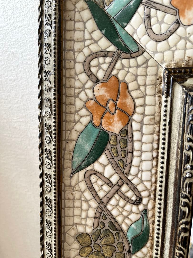 鏡　ミラー　アンティーク　ヴィンテージ　床置き・壁掛け両用