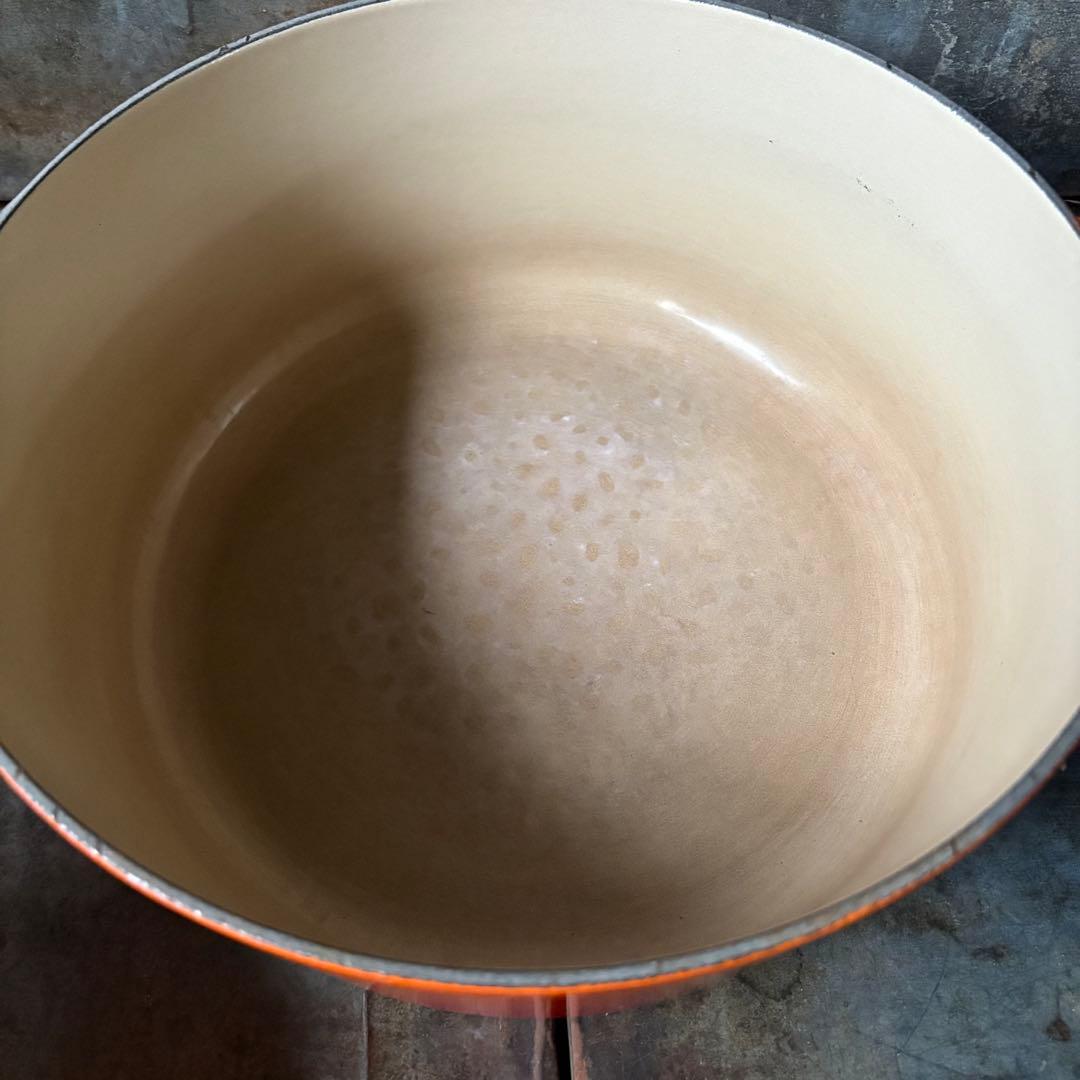 ル・クルーゼ ココット・ロンド オレンジ28cm 中古