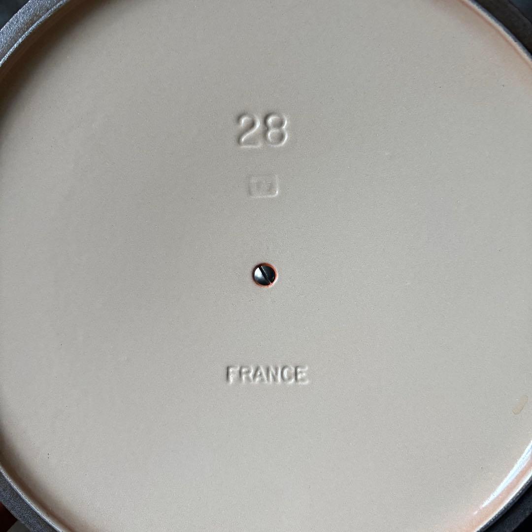 ル・クルーゼ ココット・ロンド オレンジ28cm 中古