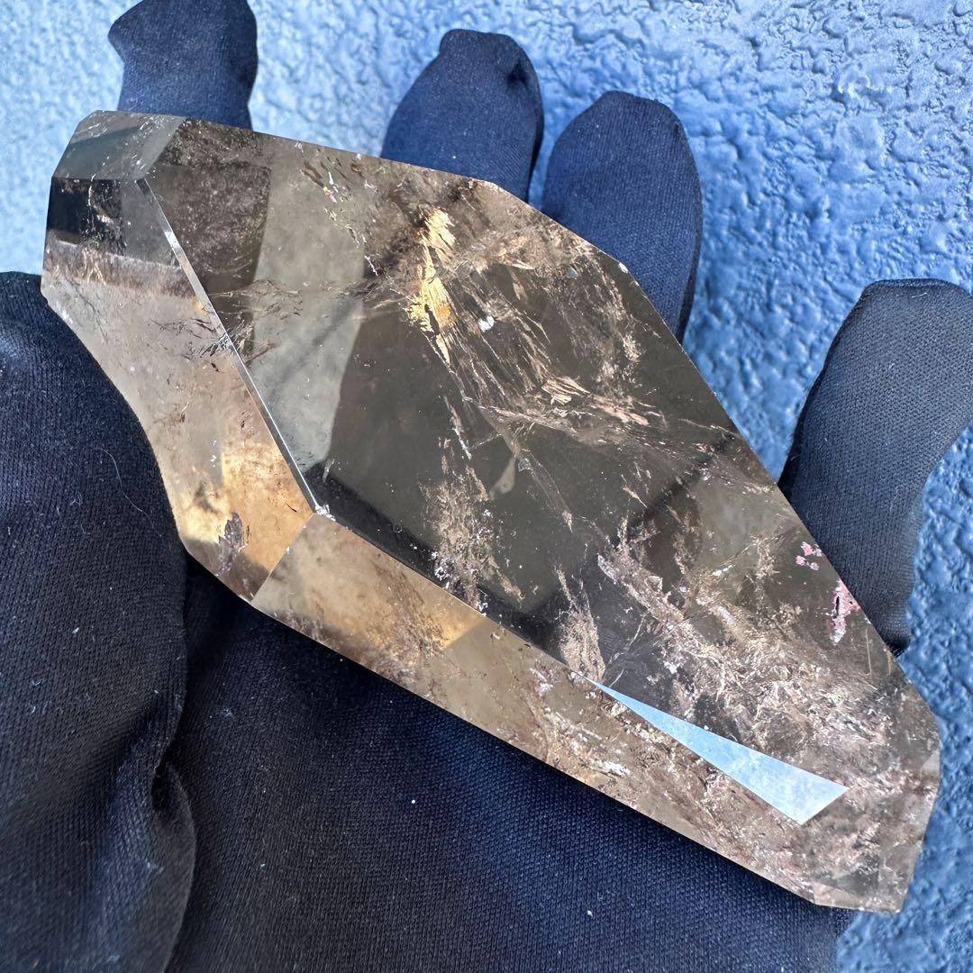 【金運· 魔除 ·浄化】煙水晶スモーキークォーツ フリーフォーム 置物A1343