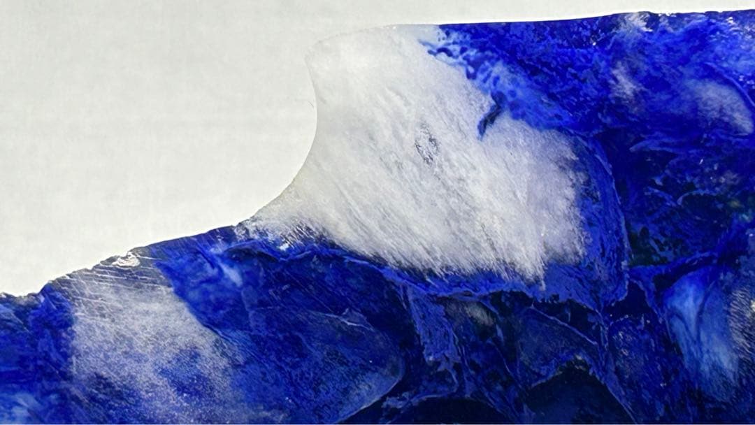 まさ様　マーブル模様が綺麗な「清流の石」ブルーオブシディアン　ポジティブ