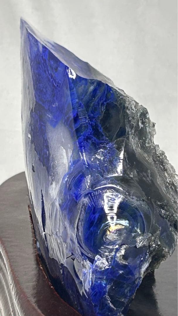 まさ様　マーブル模様が綺麗な「清流の石」ブルーオブシディアン　ポジティブ