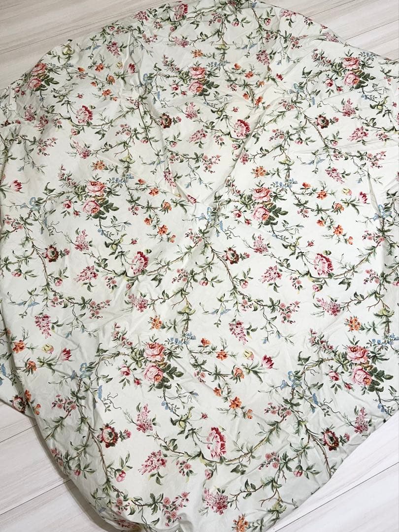 RALPH LAUREN ラルフローレン 花柄 ボックスシーツ ホワイト