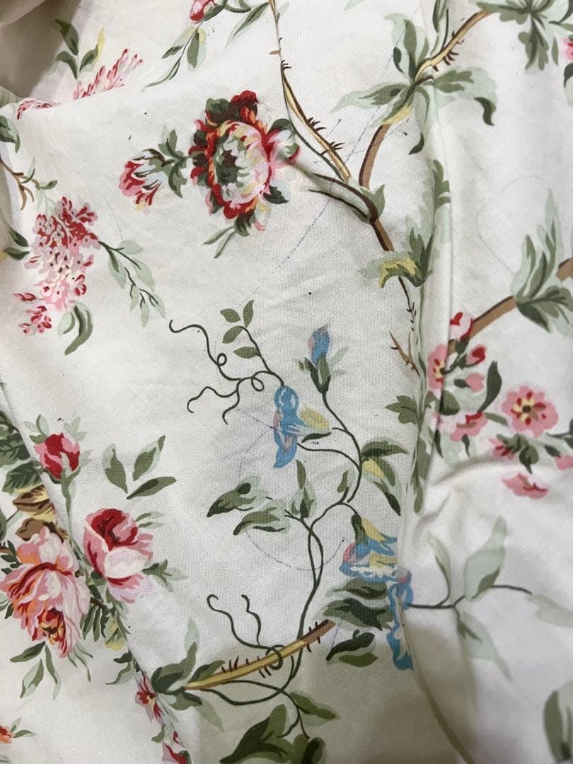 RALPH LAUREN ラルフローレン 花柄 ボックスシーツ ホワイト