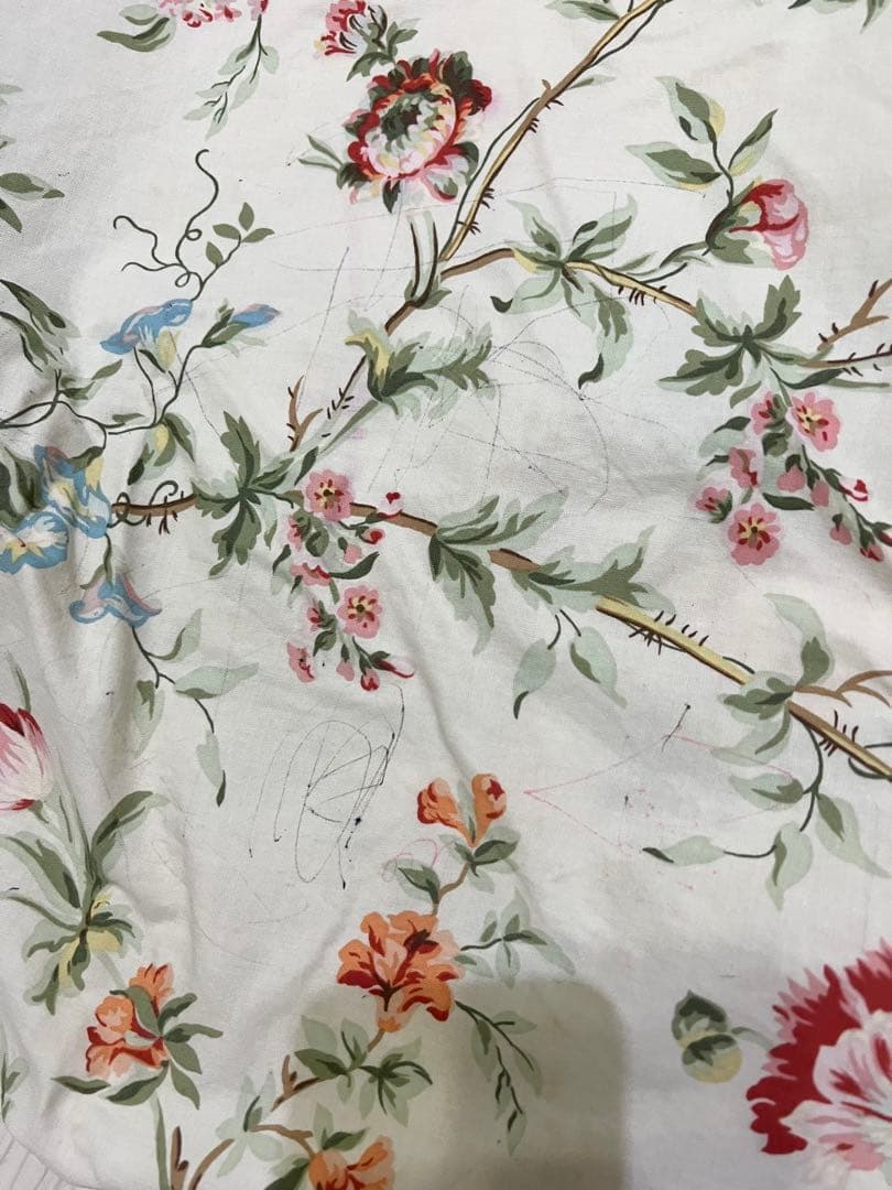 RALPH LAUREN ラルフローレン 花柄 ボックスシーツ ホワイト