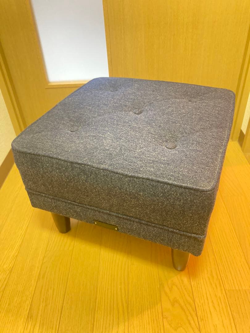 ☆超激カワ！！ カリモク60 オットマン タープブルー ソファ KARIMOKU