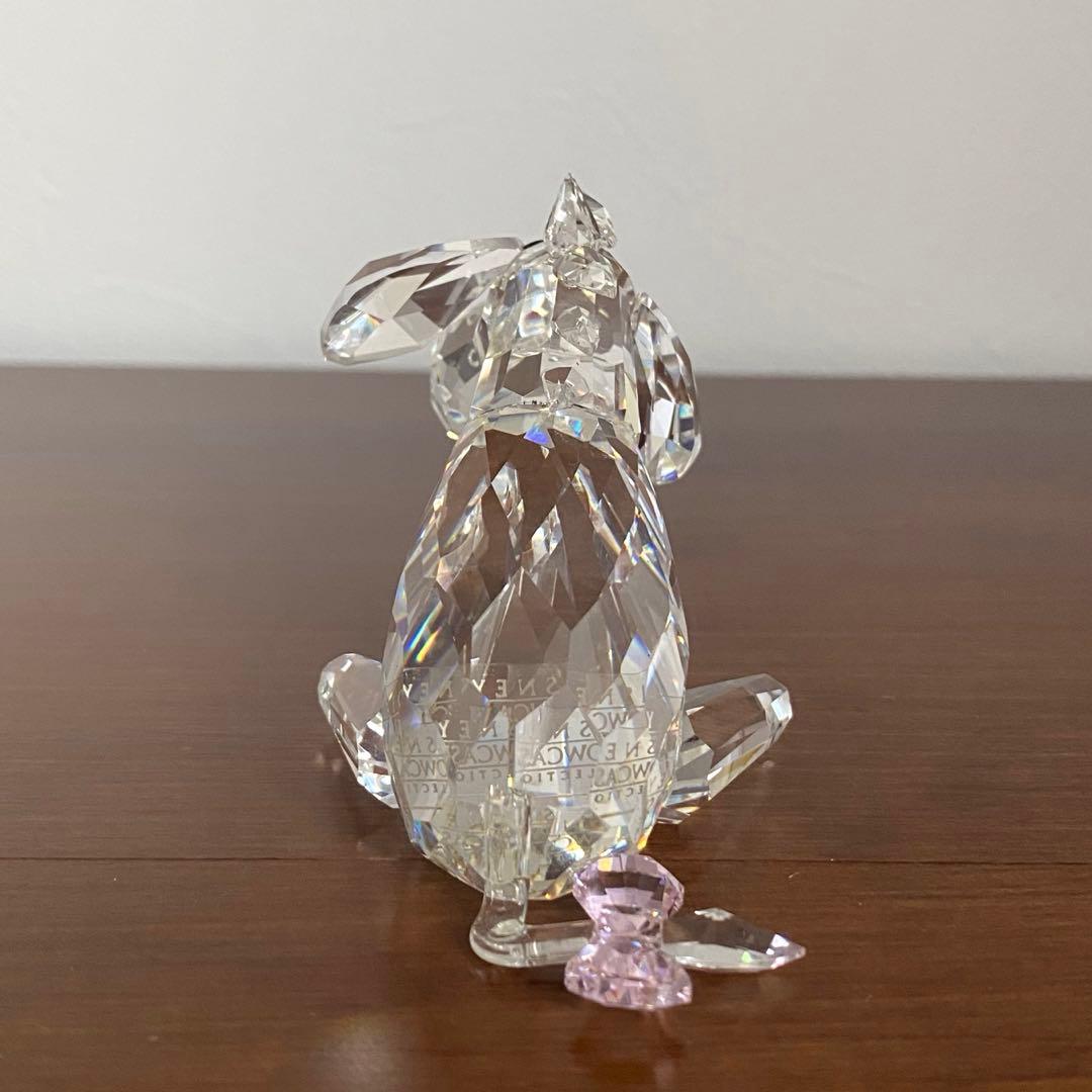 【欠けあり】ディズニーショーケース クリスタルワールド イーヨー 置物