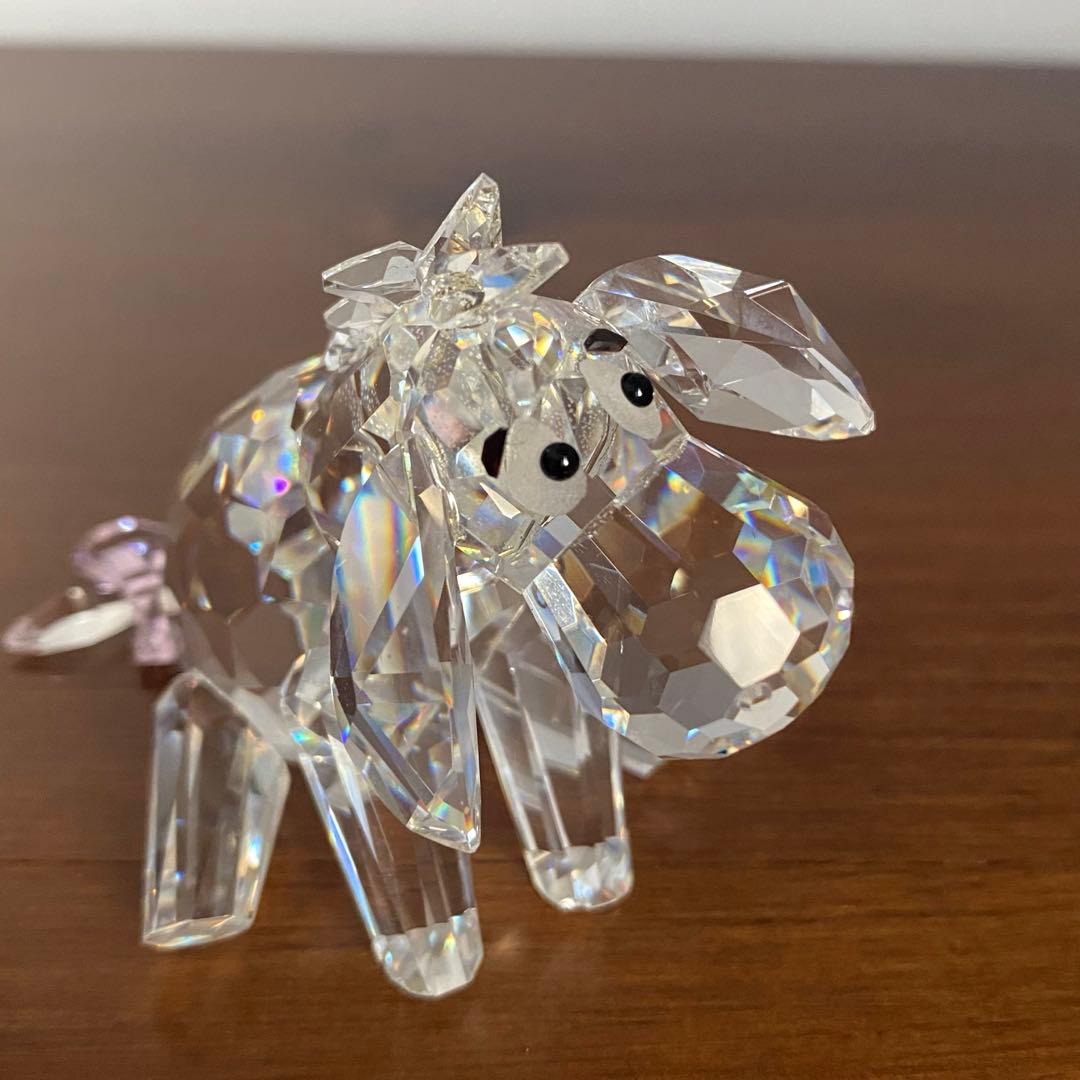 【欠けあり】ディズニーショーケース クリスタルワールド イーヨー 置物