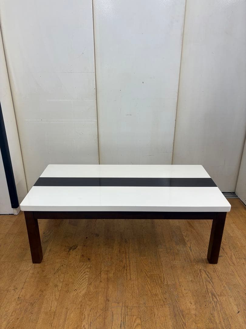 M021センターテーブル 幅1105mm ホワイト/ブラック