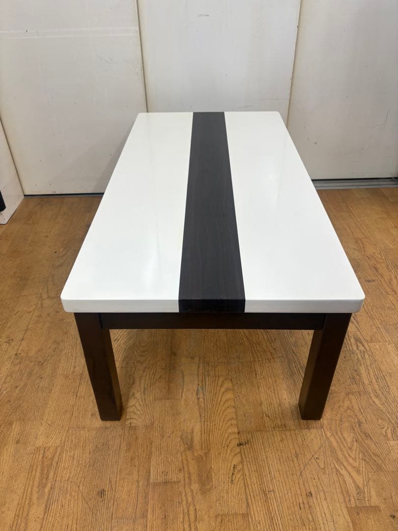 M021センターテーブル 幅1105mm ホワイト/ブラック