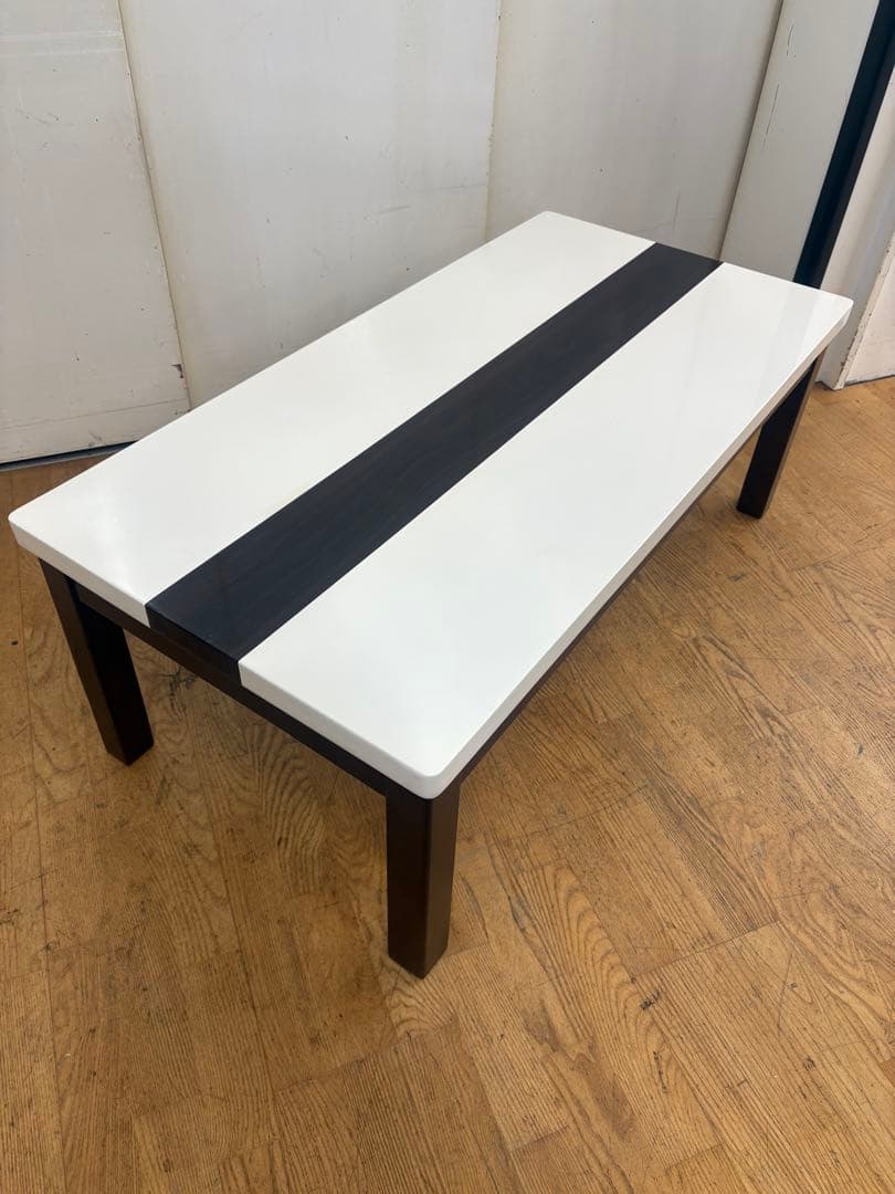 M021センターテーブル 幅1105mm ホワイト/ブラック