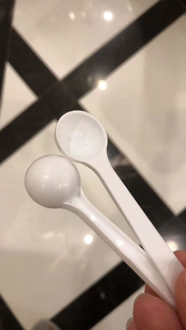 ホワイト 計量スプーン 2個セット