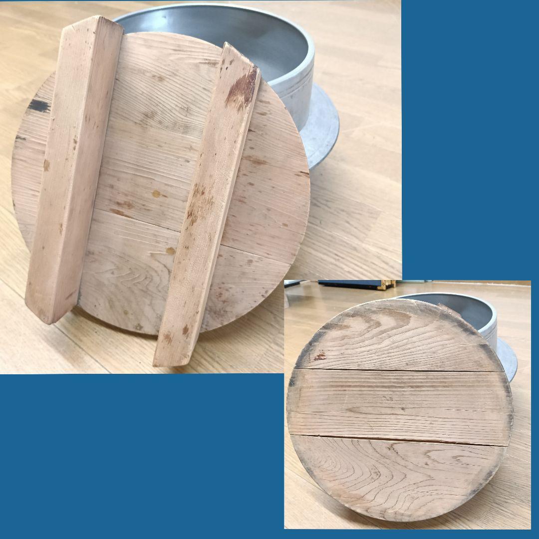 羽釜 アルミ 蓋付 かまど 古民家 炊き出し AK87