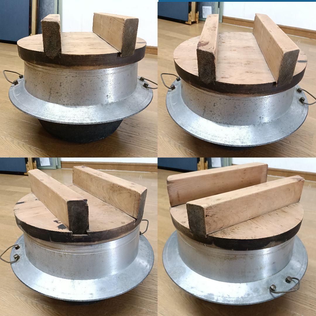 羽釜 アルミ 蓋付 かまど 古民家 炊き出し AK87