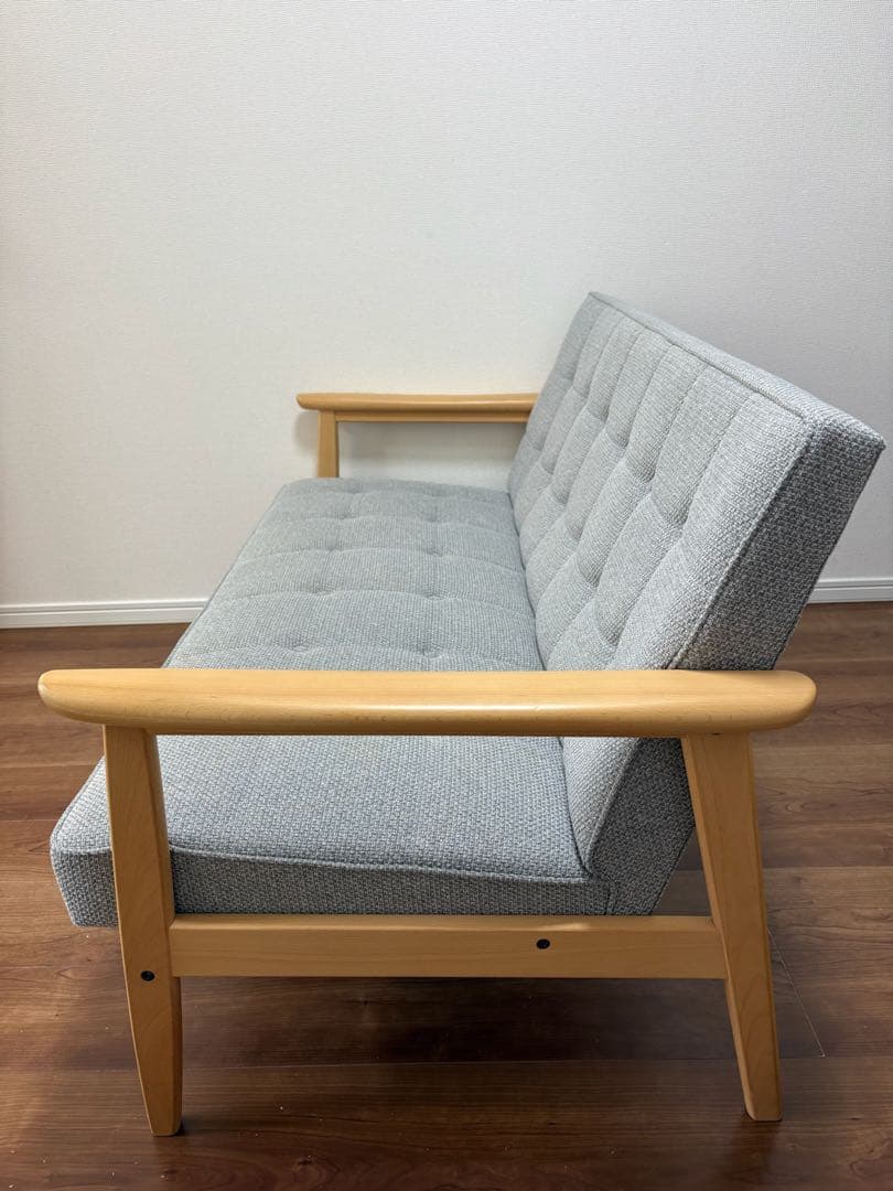 カリモク60 Kチェア 2シーター ミストグレー