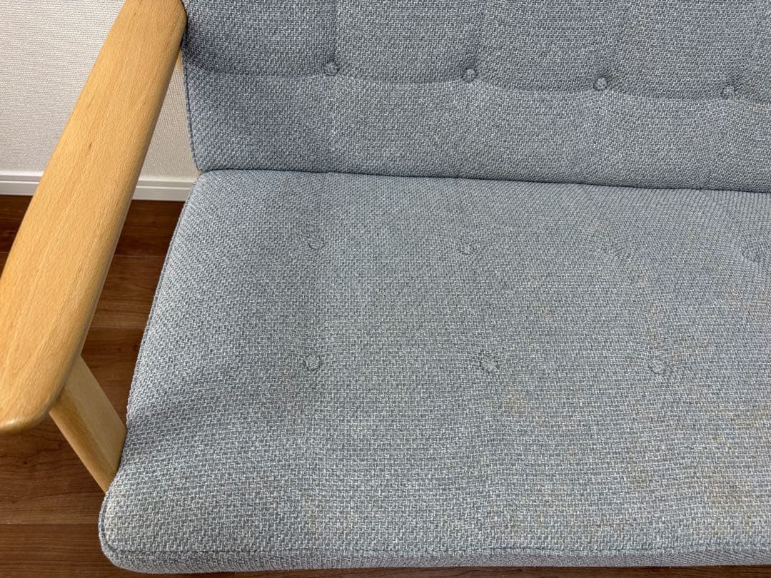 カリモク60 Kチェア 2シーター ミストグレー