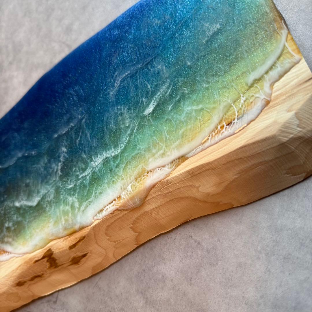 Sea Wood Collection - 波音の調べ【無垢 一枚板 耳付き】 Sea Wood