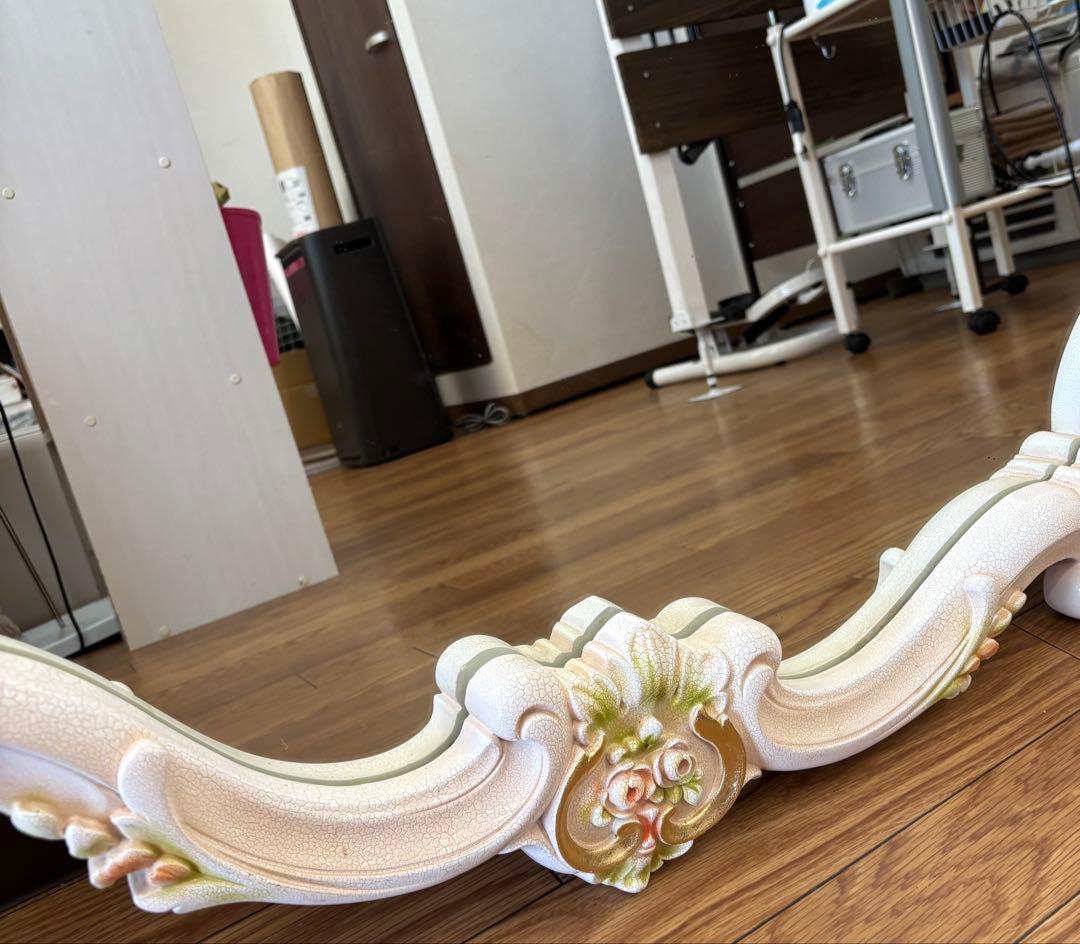 おもち【美品】アンティーク調 ミラー 壁掛け 洋風 シャビーシック