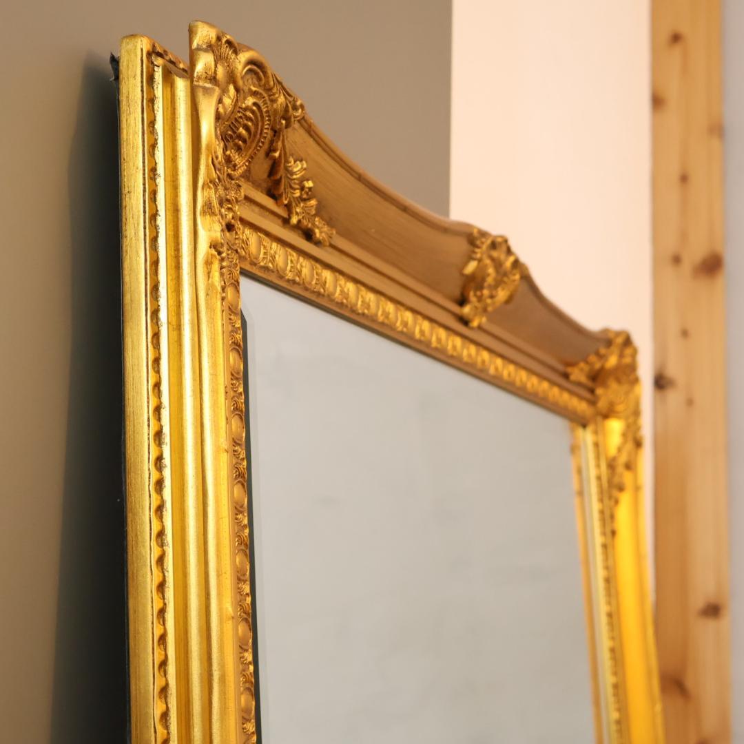 アンティーク調 ウォールミラー 全身鏡 ヴィンテージ エレガント クラシカル