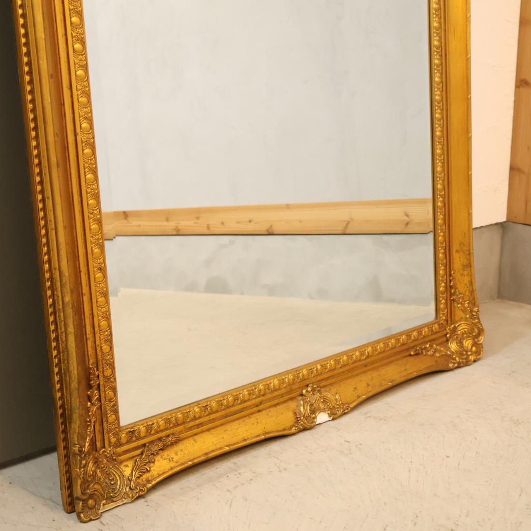 アンティーク調 ウォールミラー 全身鏡 ヴィンテージ エレガント クラシカル