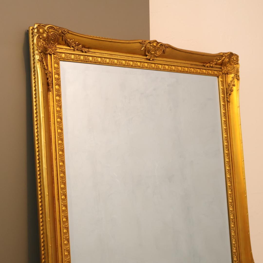 アンティーク調 ウォールミラー 全身鏡 ヴィンテージ エレガント クラシカル