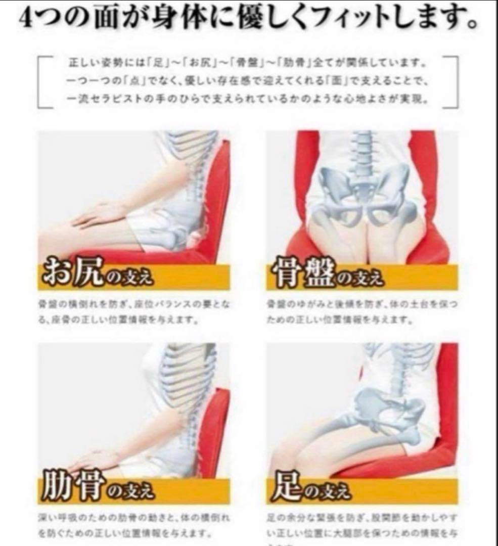 Pinto 快適な座姿勢に自然に導くバランスサポートクッション - メルカリ