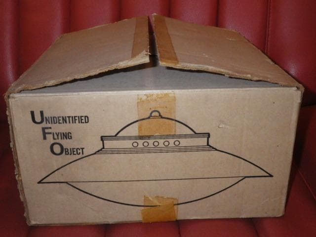 不思議なUFO★宇宙人★ビンテージ★トリックアート★錯覚アート★レア★非売品