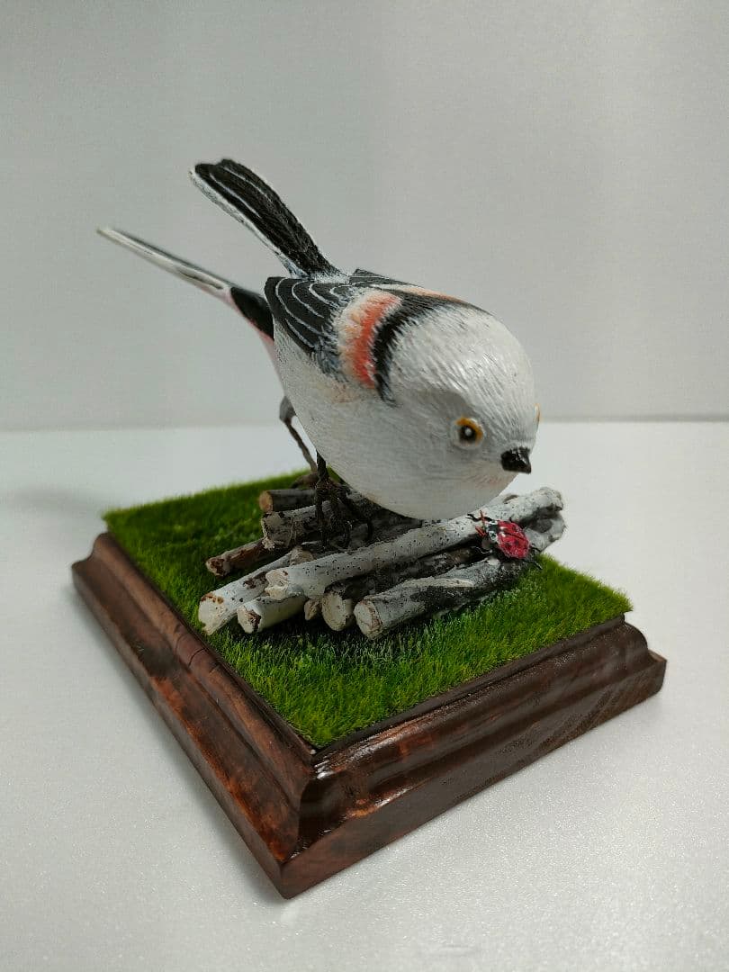 シマエナガ　バードカービング