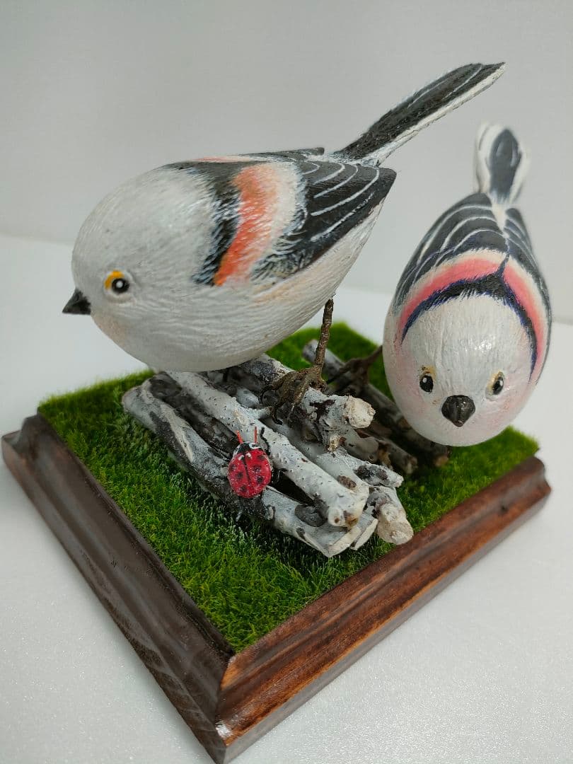 シマエナガ　バードカービング