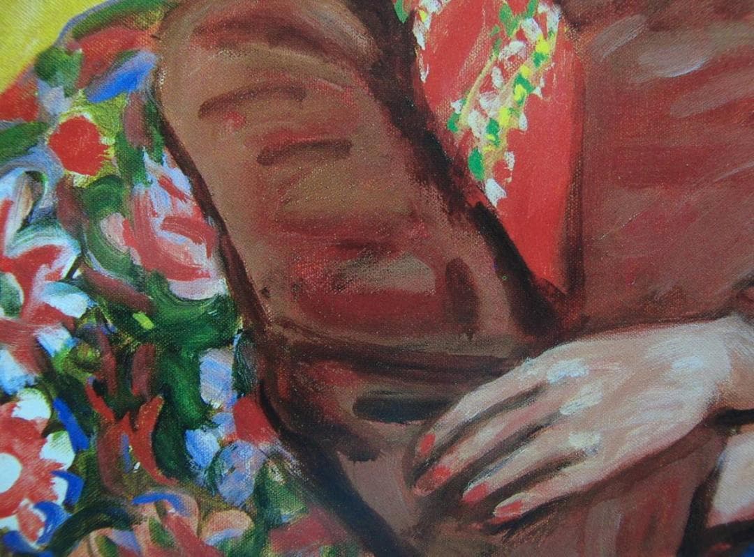 田村 孝之助、「婦人像」、希少画集・額装画、日本製・新品額縁にて額装致します